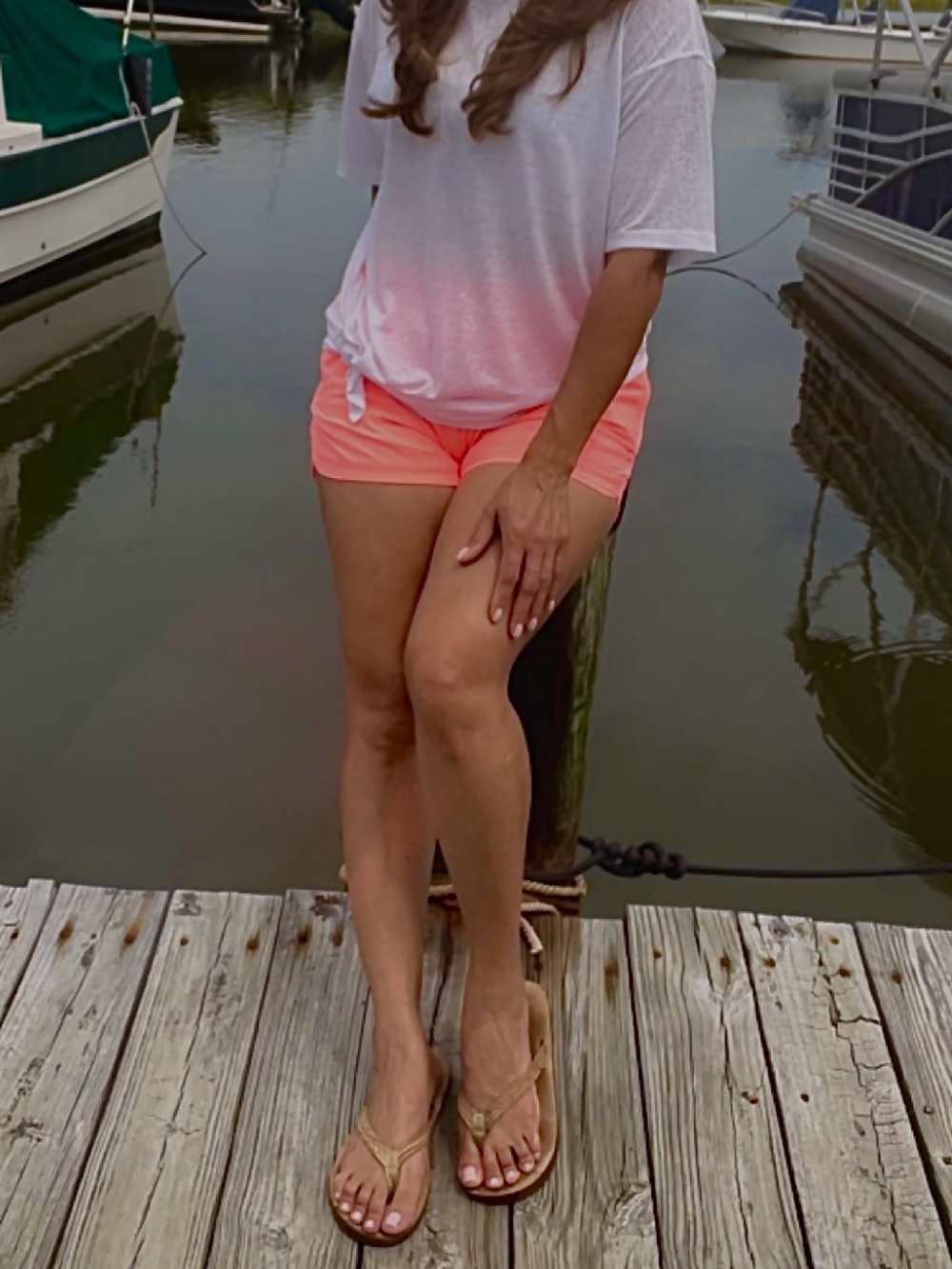 Athleta Coral Pink Athletic Shorts